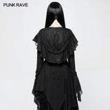 Gotische dekadente kurze Mantel Spitze Mesh Shrug Bolero