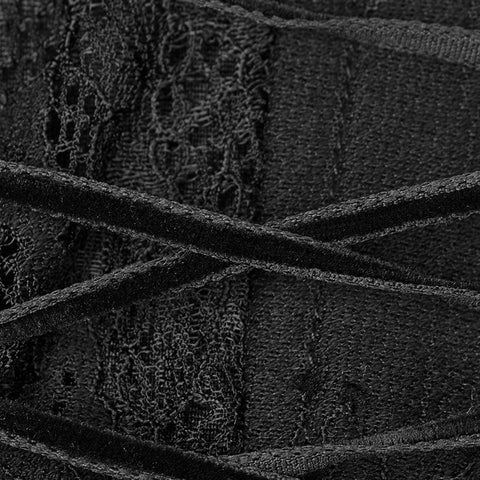 Gotische dekadente kurze Mantel Spitze Mesh Shrug Bolero