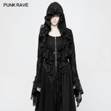Gotische dekadente kurze Mantel Spitze Mesh Shrug Bolero