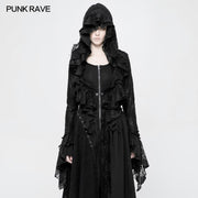 Gotische dekadente kurze Mantel Spitze Mesh Shrug Bolero
