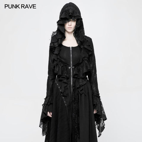 Gotische dekadente kurze Mantel Spitze Mesh Shrug Bolero