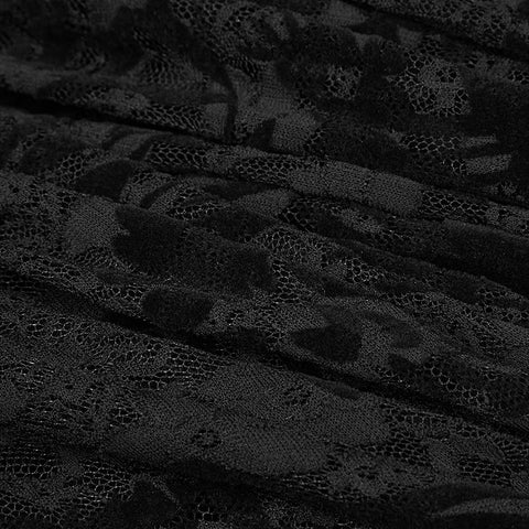 Steampunk verstellbares Spitzenkleid mit vier Knöpfen für Frauen
