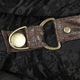 Steampunk verstellbares Spitzenkleid mit vier Knöpfen für Frauen