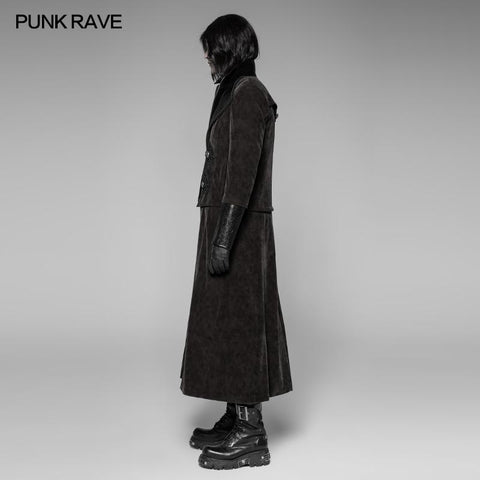 Abnehmbare Splple Punk Jacke aus Samtleder im Gentleman-Stil