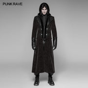 Abnehmbare Splple Punk Jacke aus Samtleder im Gentleman-Stil