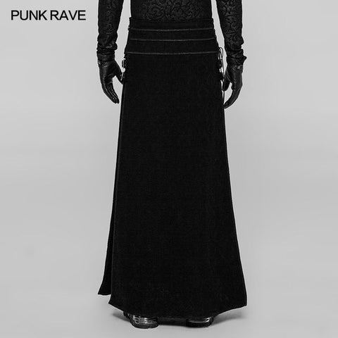 Retro Jacquard Stickerei Herren Gothic Rock