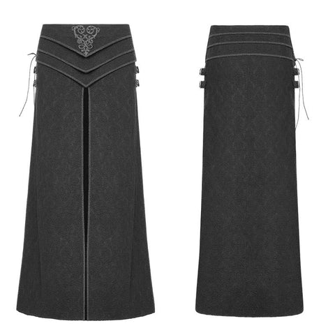 Retro Jacquard Stickerei Herren Gothic Rock