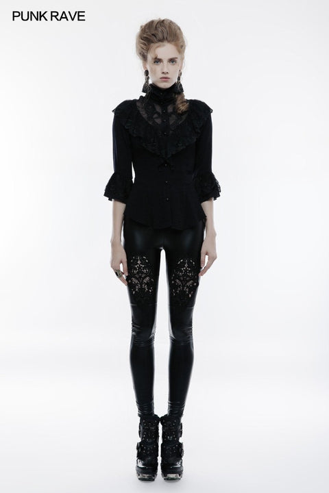 Gothic Phoenix Tail Dreiviertel-Ärmel Shirt für Frauen