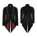 Wunderschöner Tailcoat Velvet & amp; Jacquard Herren Gothic Dress Coat