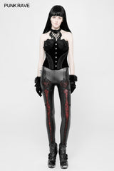 Gothic Gorgeous Velvet & amp; Spitzenbrust Korsett ohne Knochen
