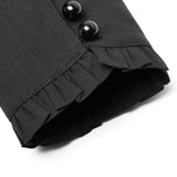 Gothic Cotton Woven Slim Fit Shirt für Frauen