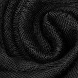 Asymmetrisches schwarzes Harness Design Strick Punk Kleid