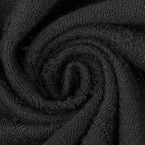 Punk dekadentes asymmetrisches gestricktes Hexenkleid mit Spitze