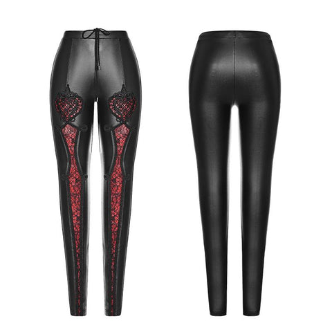 Vampir Sweet Love Leder Gothic Leggings