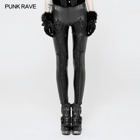 Vampir Sweet Love Leder Gothic Leggings