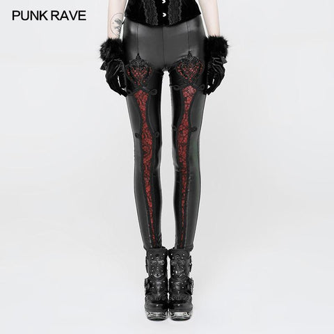 Vampir Sweet Love Leder Gothic Leggings