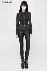Vintage Militäruniform Punk Shirt für Frauen