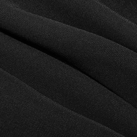 Trägerloses Punkkleid aus Chiffongarn mit V-Kragen für Frauen