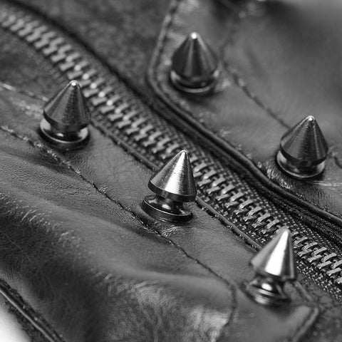 Männer und Frauen Diablo Assassin Punk Niet Leder Schnallen Handschuhe Armstulpen
