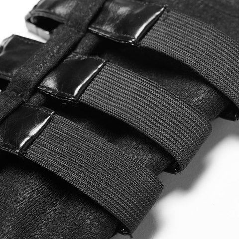 Männer und Frauen Diablo Assassin Punk Niet Leder Schnallen Handschuhe Armstulpen