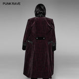 Gothic Dark Rose Bedruckte Velvet Swallowtail Coat Jacket