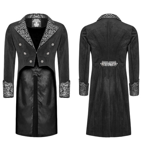 Gothic wunderschöne Samt Schwalbenschwanz Mantel Jacke