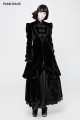 Wunderschöner viktorianischer königlicher Vintage geschichteter gotischer Mantel mit Stehkragen