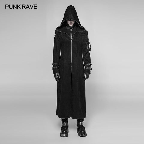 Diablo Assassin Killer Dark Punk Kapuzenjacke mit langem Mantel für Männer