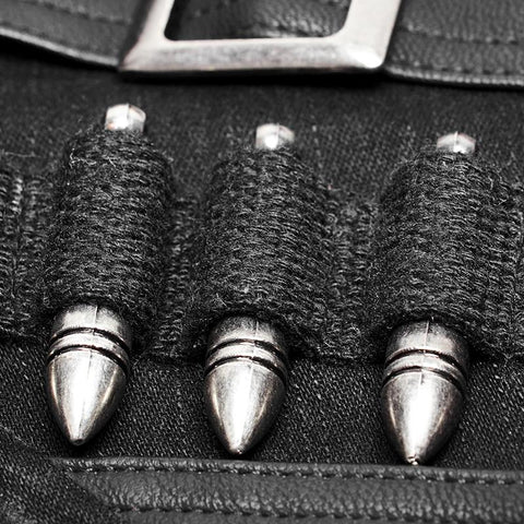 Punk Uniform Style Fitted Jeanshemd Für Männer