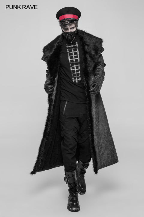 Herren Punk Double Pocket Low Crotch Pants Persönlichkeitshose