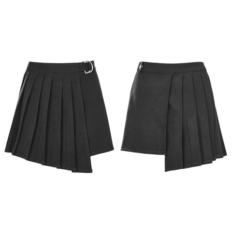 Frauen hübscher unregelmäßiger Punkrock mit plissiertem Design