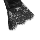 Dark Lace Stitching Feminine Velvet Gothic Kleid
