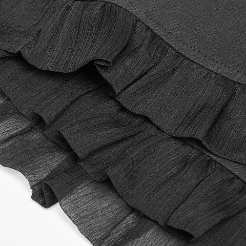 Schönes Riemen-Spitzen-Röhrenkleid mit Riemen und Smocking-Back-Design