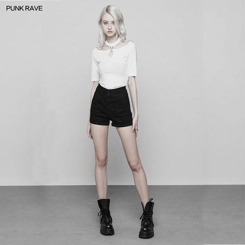 Back Cross Hollow Denim Enge Shorts Hosen für Frauen