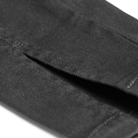 Damen High Waist Zipper Öffnungsgabel Punk Jeans Jeanshose