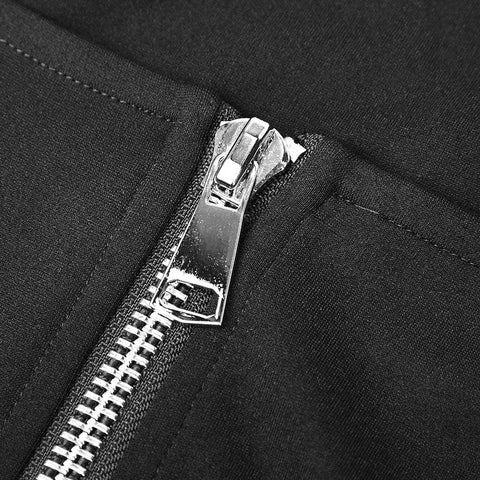 Persönlichkeit Punk Top Square Collar Strick Cardigan T-Shirt