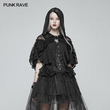 Lolita Transparent Spitze Kleiner Umhang Mit Kapuze
