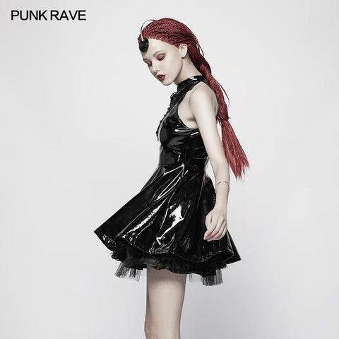 Sexy Punk Midnight Seduction Ärmelloser Minirock
