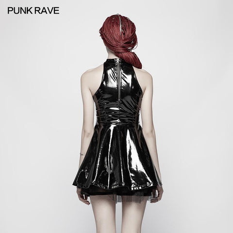 Sexy Punk Midnight Seduction Ärmelloser Minirock