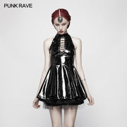 Sexy Punk Midnight Seduction Ärmelloser Minirock