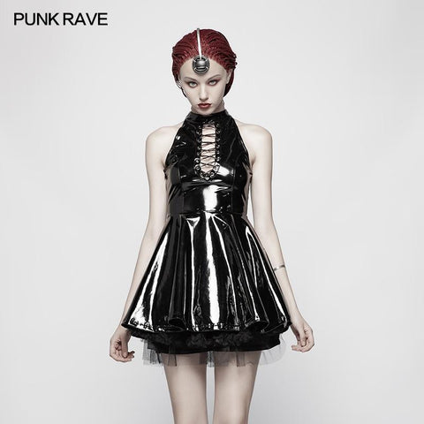 Sexy Punk Midnight Seduction Ärmelloser Minirock