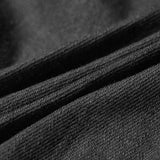 Schwarzer Twill Weave Punk Gürtel Halbrock