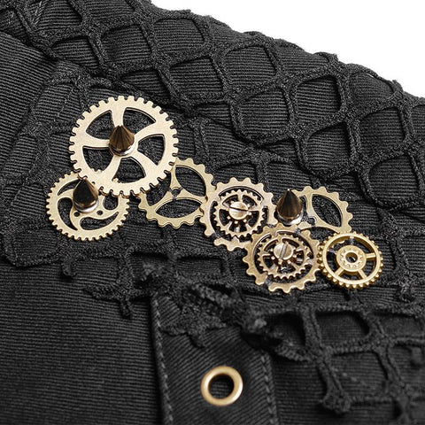 Steam Punk Slim Fit Mesh Ultra-Shorts