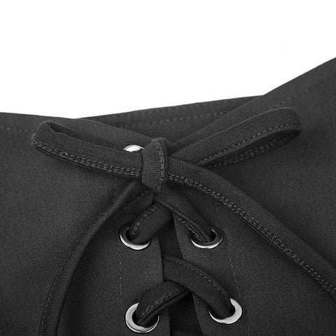 Punk Tie Rope Dickes Chiffon Design Kleid