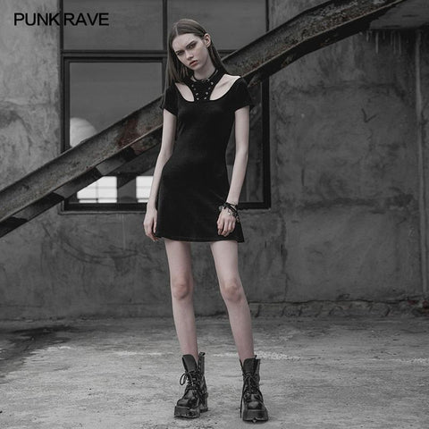 Punk Rave Corn Tie Rope Strickkleid