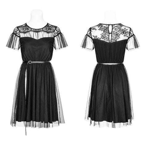 Das Black Swan Fairy Lace Mesh Kleid