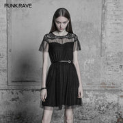 Das Black Swan Fairy Lace Mesh Kleid