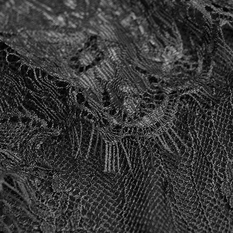 Sexy Gothic Two Wear Off Schultergurt Spitzenhemd