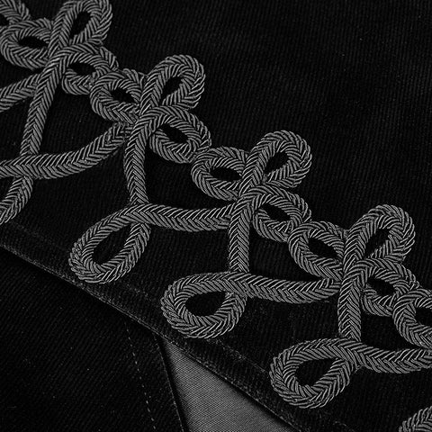 Gothic Mens Simple Langarm Dreiviertel-Mantel