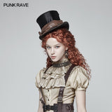 Steampunk Ausschnitte Vintage Rüschenkragen